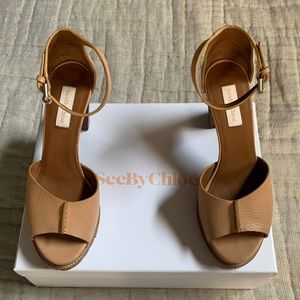 See by Chloe platform peep toe sandals